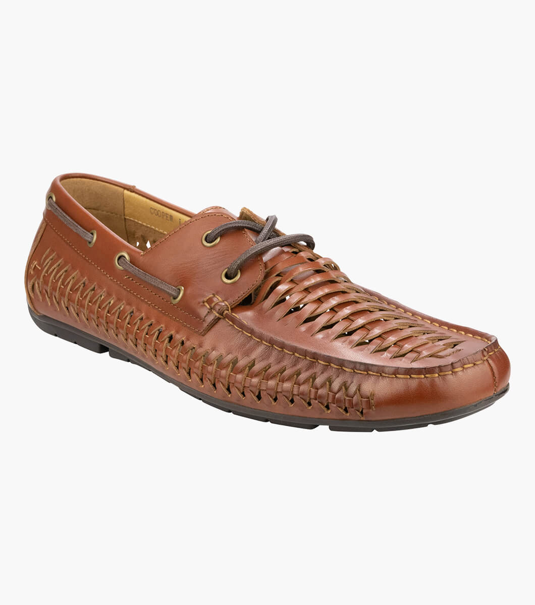 Cooper Lace Moc Toe Lace Driver Men s Casual Shoes Florsheim .nz