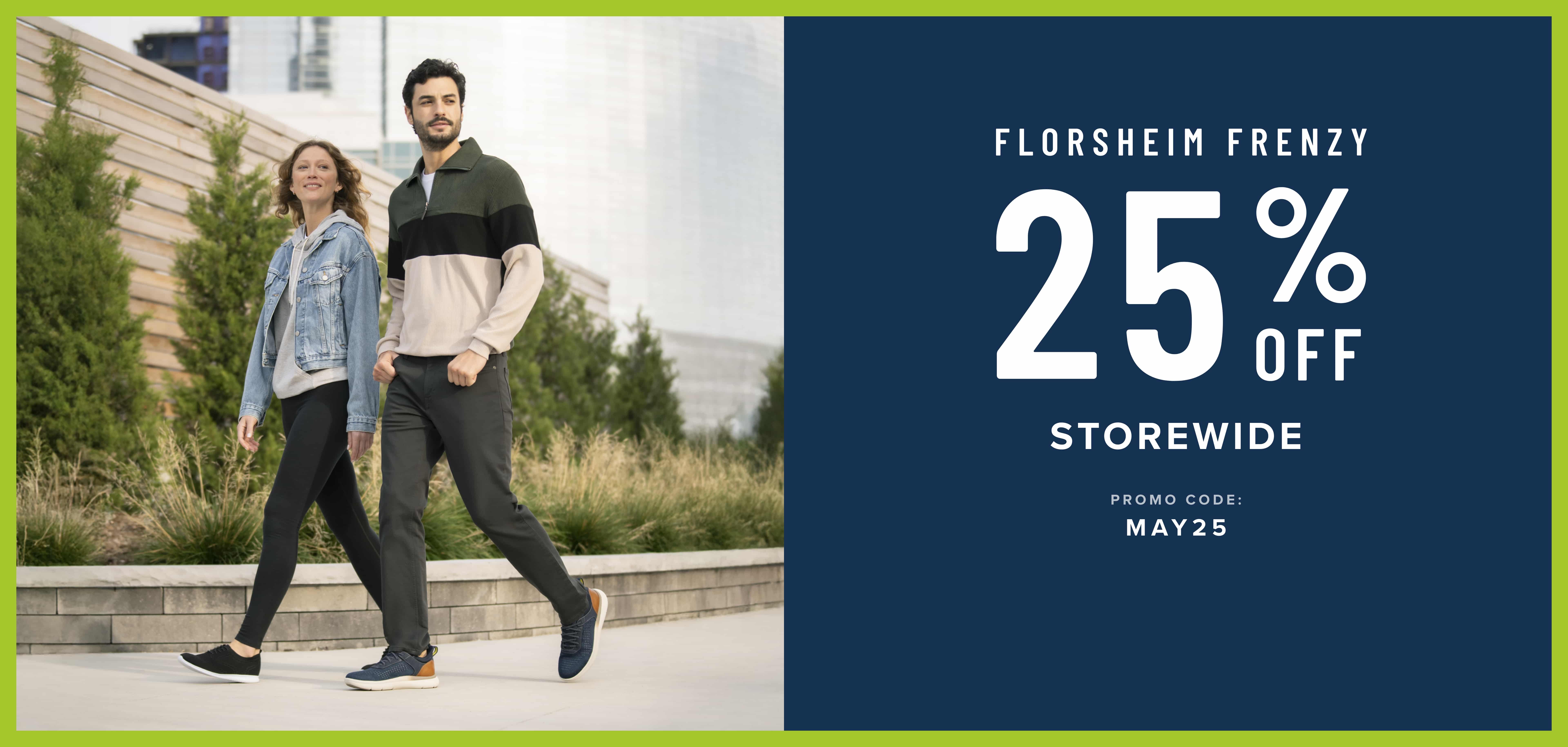 May - 25% off storewide 