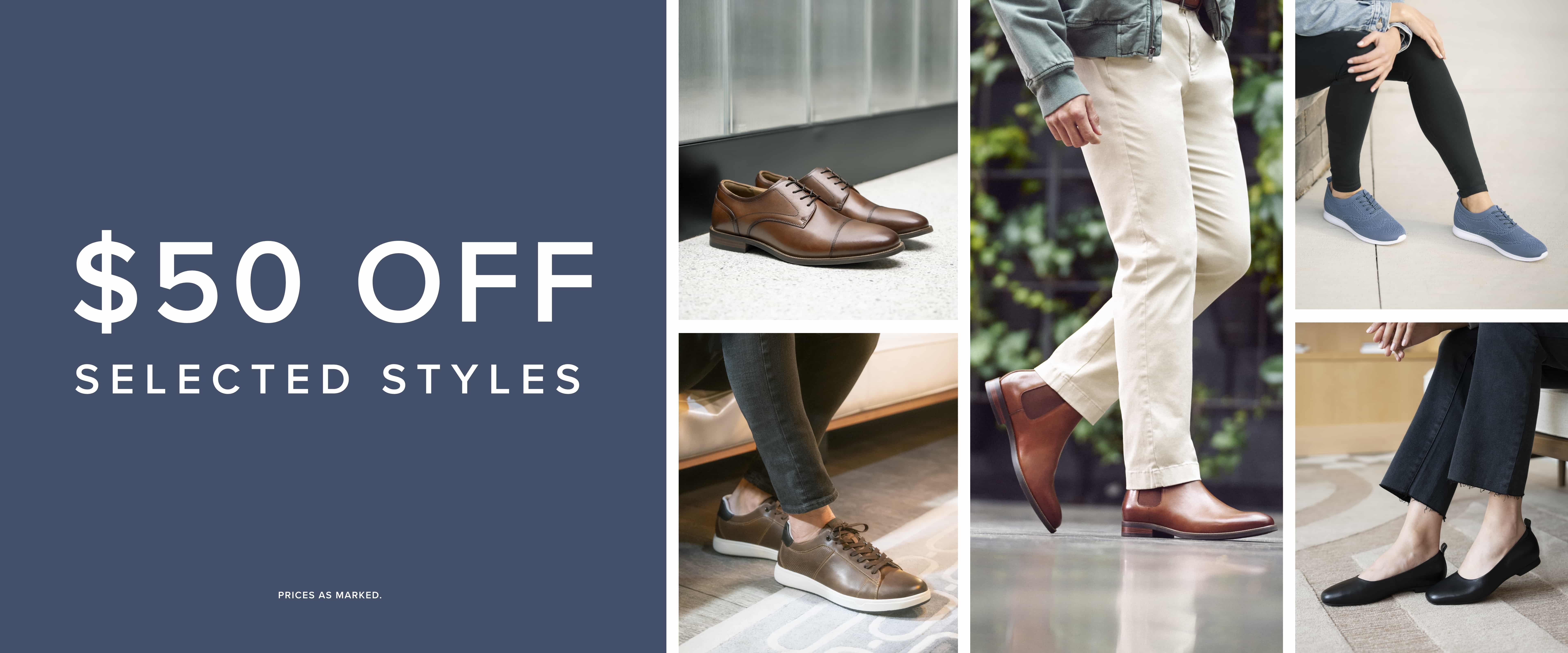 Feb - $50 Off Selected Styles 