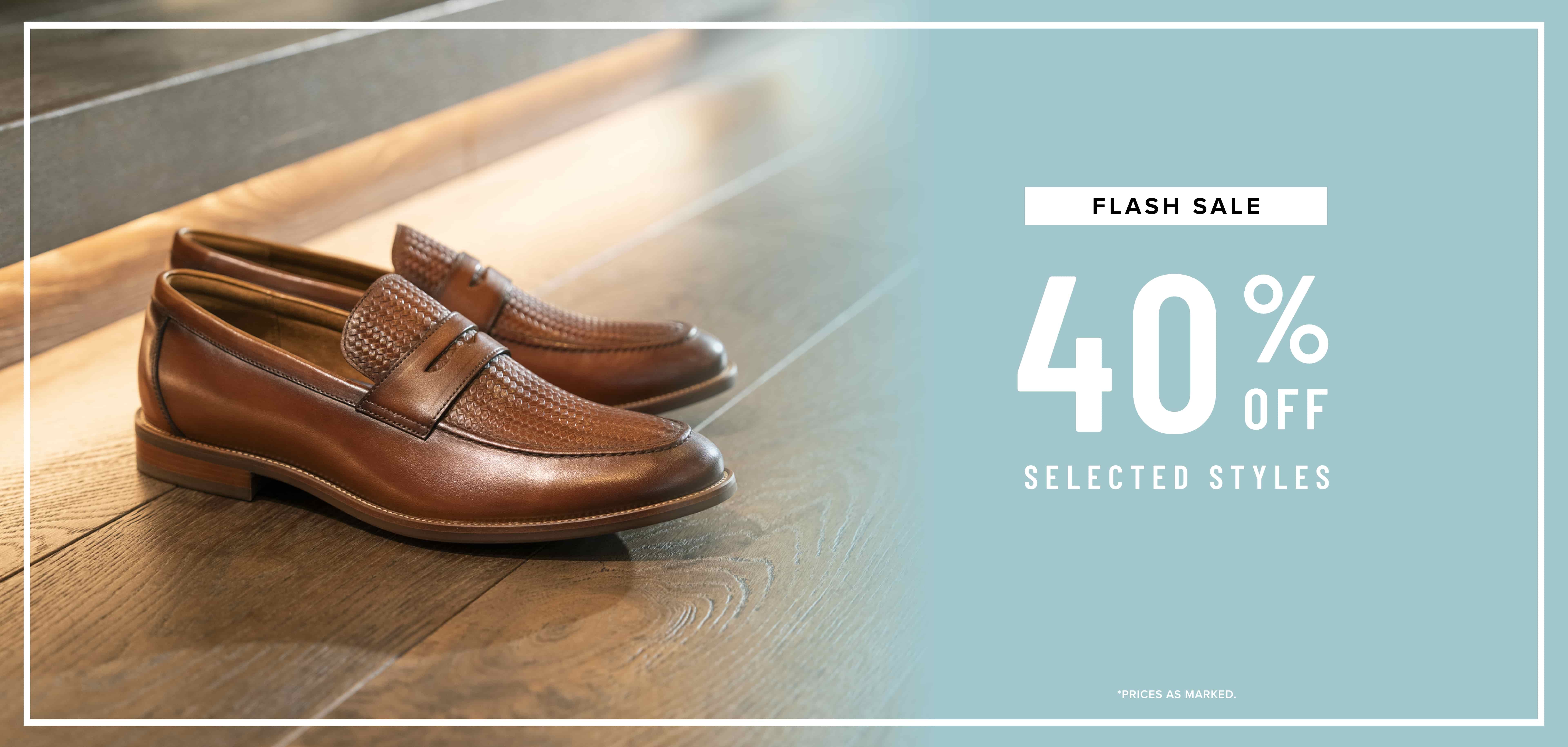 Sep - Flash Sale 40% Off Selected Styles 