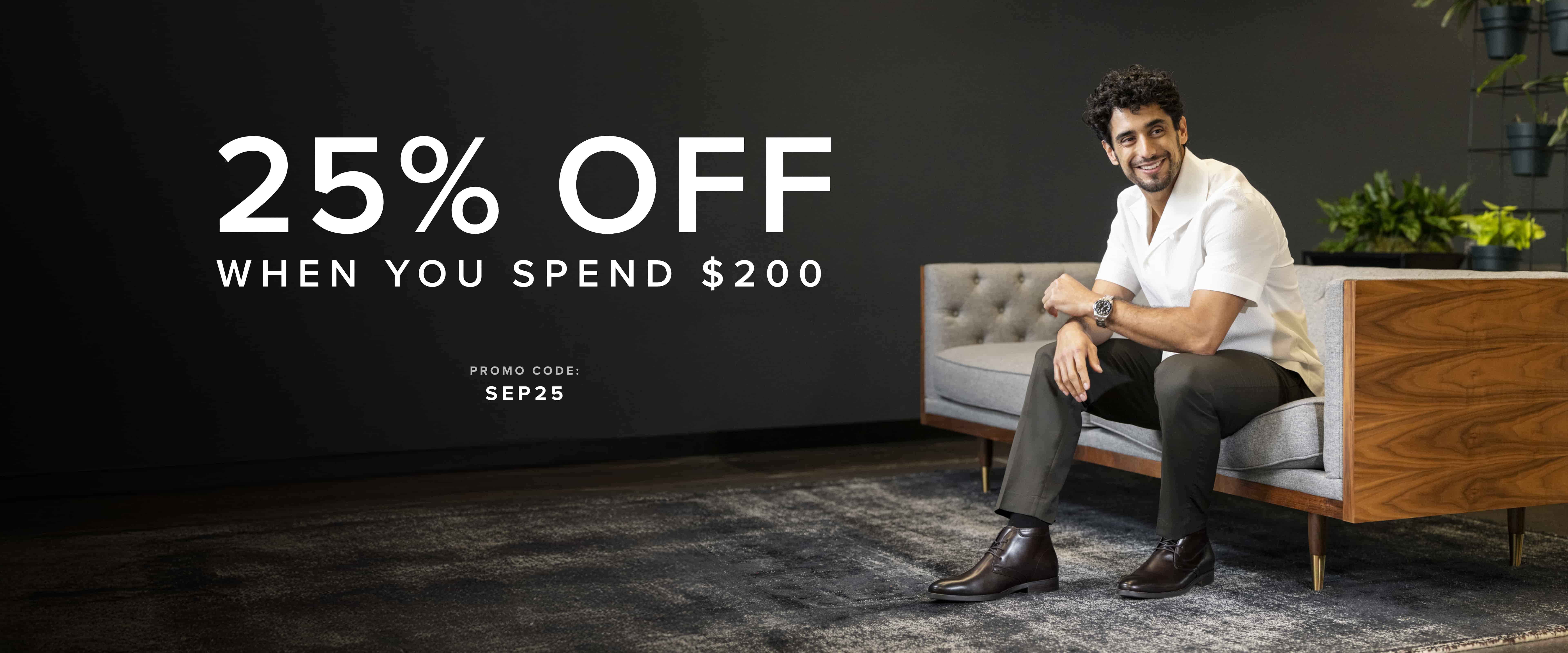 Sep - 25% Off When You Spend $200