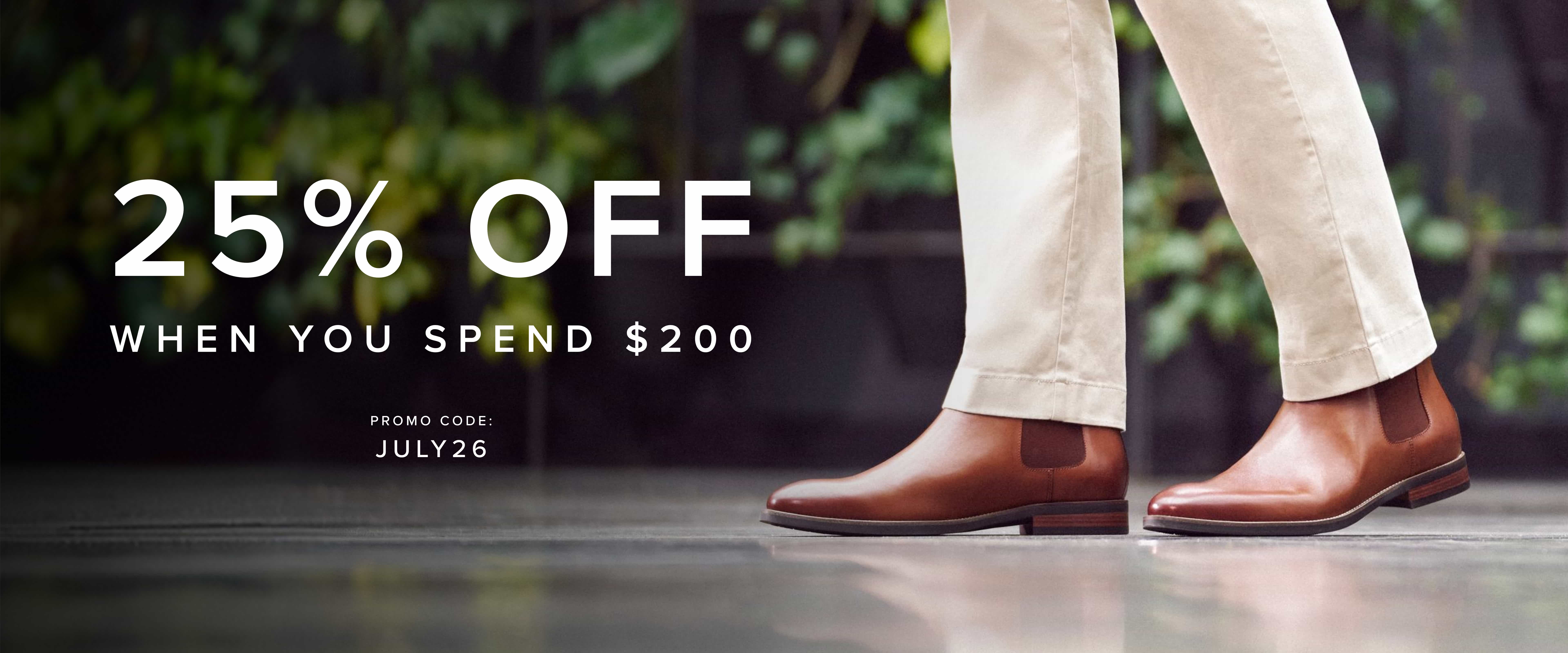 July - 25% Off When You Spend $200