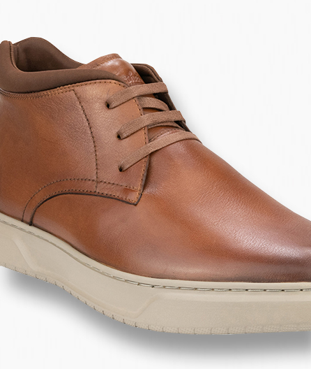 Luxuriously rich leather upper.