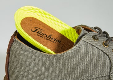 Fully cushioned, removable footbed offers all-day comfort.