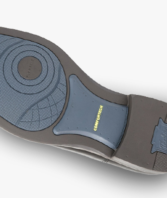Fully cushioned footbed that provides underfoot comfort and support.