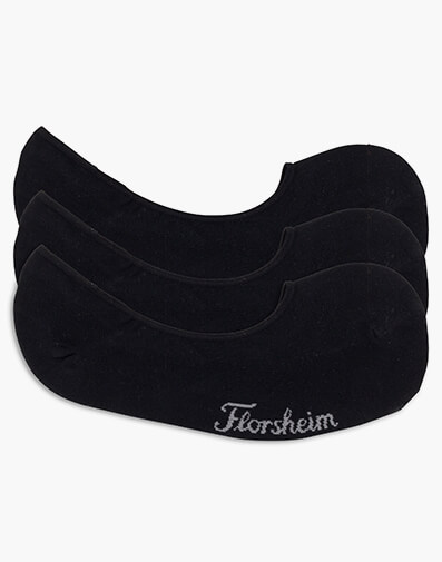 Invisible 3 Pack No-Show Socks BLACK