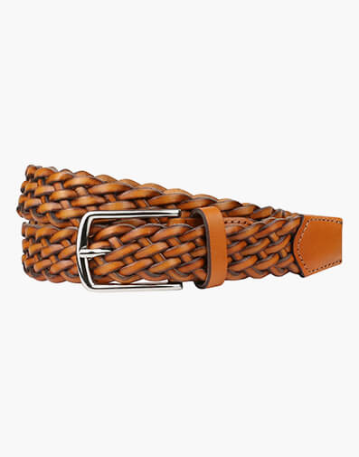 Neeson Leather Braid Belt 