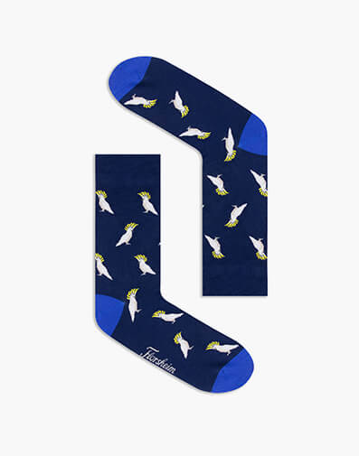 Cocky Bamboo Jacquard Sock in BLUE for NZ $16.00 dollars.