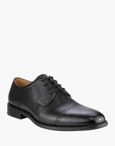 Chadwick Cap Cap Toe Derby in BLACK for NZ $239.00 dollars.