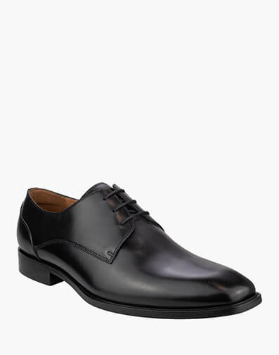 Sorrento Plain Plain Toe Derby in BLACK for NZ $279.00 dollars.