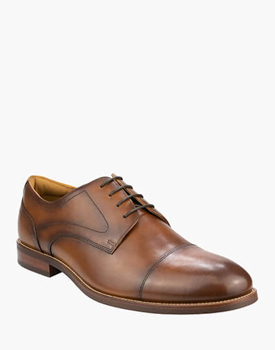 Rucci Cap Cap Toe Derby in COGNAC for NZ $239.00 dollars.