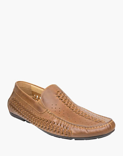 Cooper Moc Toe Woven Driver in TAN for NZ $249.00 dollars.