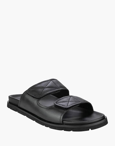 Bayside Sandal Double Strap Slide Sandal  in BLACK for NZ $179.00 dollars.