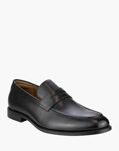Rucci Penny Slip On Moc Toe Penny Loafer  in BLACK for NZ $249.00 dollars.