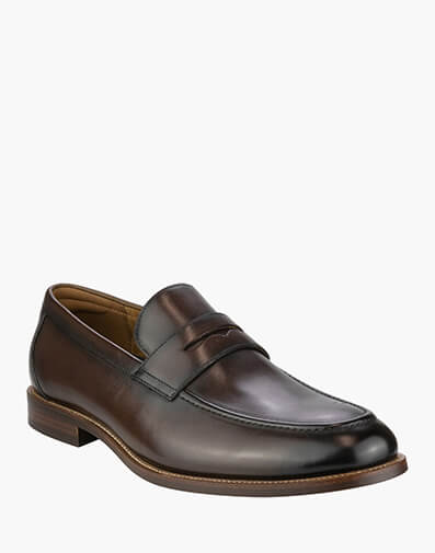 Rucci Penny Slip On Moc Toe Penny Loafer  in BROWN for NZ $249.00 dollars.