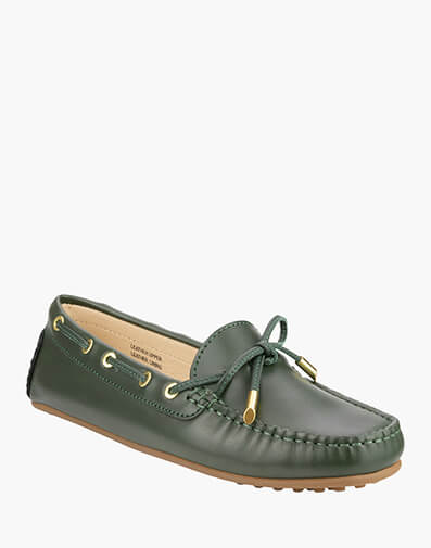 Connie Moc Toe Loafer in DK GREEN for NZ $129.90 dollars.