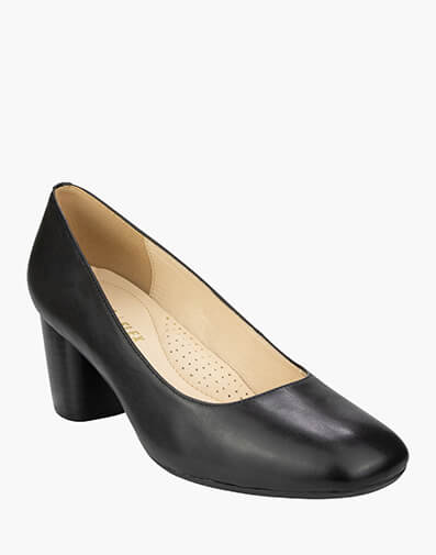 Loretta Square Toe Block Heel in BLACK for NZ $189.00 dollars.