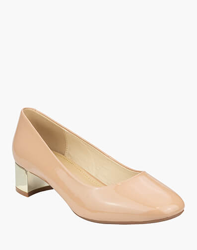 Pandora Square Toe Block Heel in BLUSH for NZ $139.90 dollars.