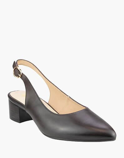 Amanda Point Toe Block Heel in DARK BROWN for NZ $239.00 dollars.