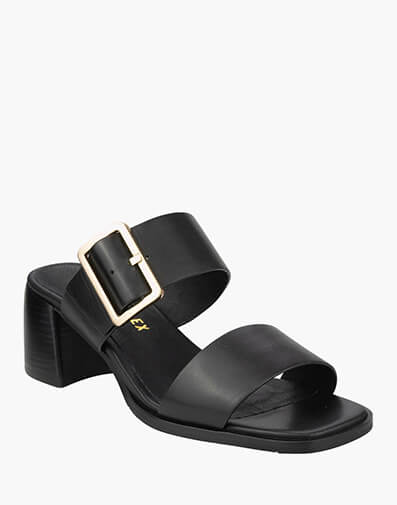 Teagan Open Toe Block Heel Sandal  in BLACK for NZ $239.00 dollars.