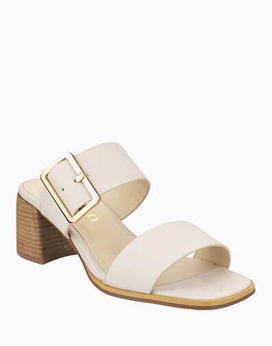 Teagan Open Toe Block Heel Sandal  in BONE for NZ $239.00 dollars.