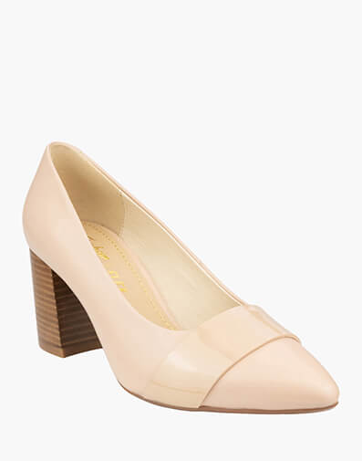 Monique Point Toe Block Heel in BISCUIT for NZ $139.90 dollars.