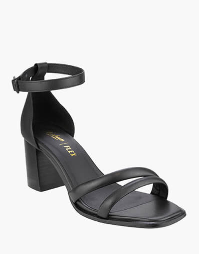Tasha Open Toe Block Heel BLACK