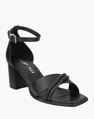 Tahlia Open Toe Block Heel Sandal in BLACK for NZ $259.00 dollars.
