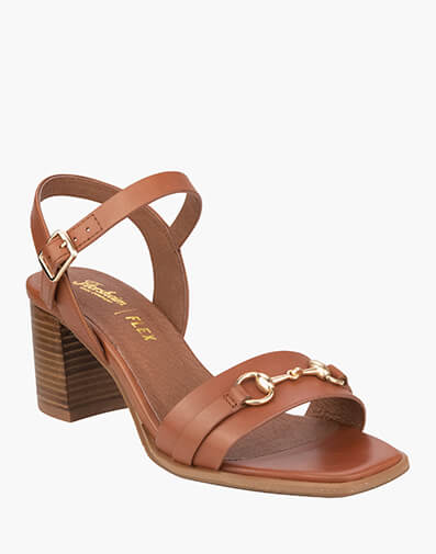 Taryn Open Toe Block Heel Sandal in CEDAR for NZ $249.00 dollars.