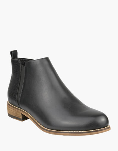 Mel Plain Toe Zip Boot in BLACK for NZ $289.00 dollars.