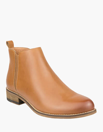 Mel Plain Toe Zip Boot in COGNAC for NZ $202.30 dollars.