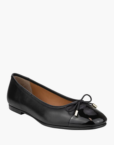 Samira Round Toe Ballet Flat in BLACK for NZ $239.00 dollars.